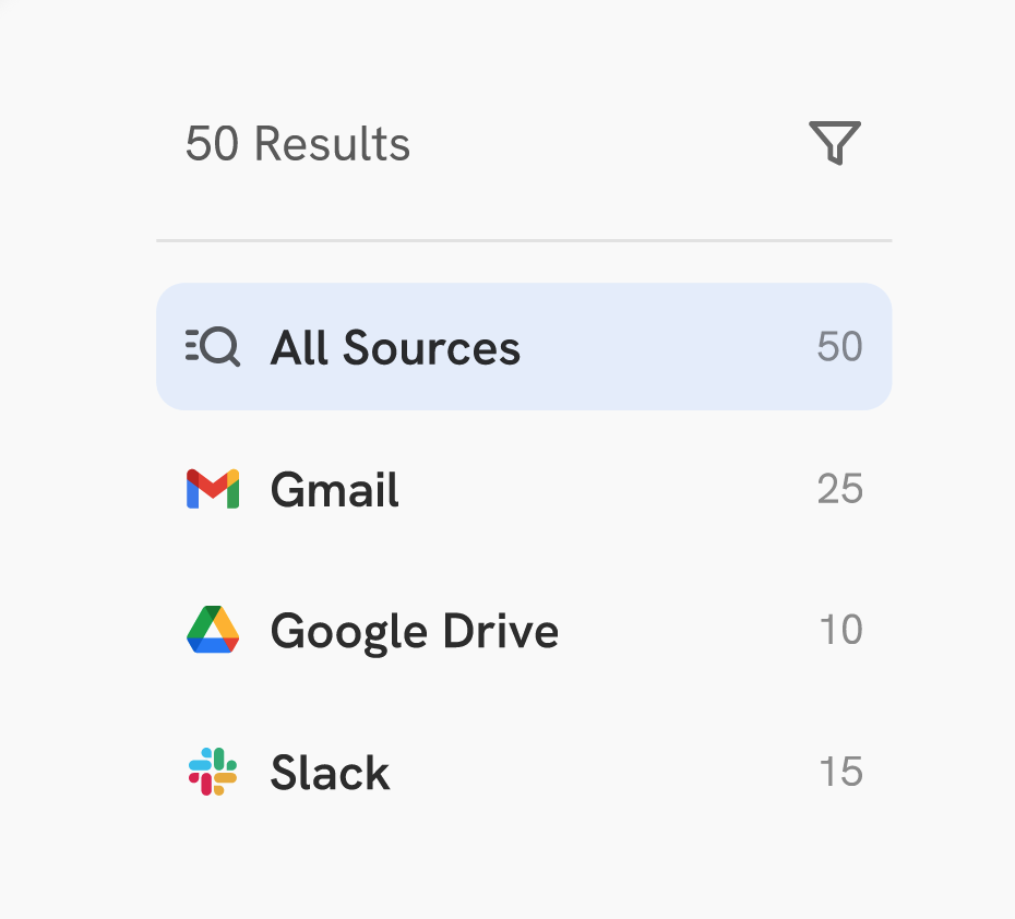 Top Search Filters